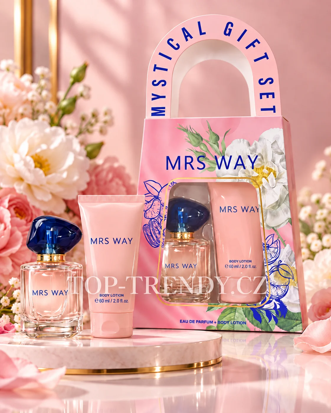 GIFT SET PERFUME AND BODY LOTION MRS WAY – INSPIRED BY GIORGIO ARMANI MY WAY